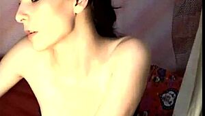 nadika dances and masturbates with dildo on webcam before anal fuck