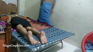 Desi Horny Telugu Bhabhi Night Work with Husband Sex Story.