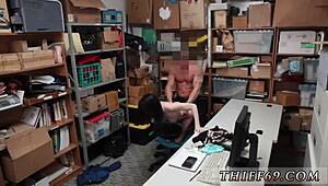 Cute suspect masturbates, step mom teaches anal