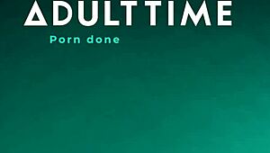 Fantasy Massage Gone Wild! Lesbian Couple Tricked as Petite 18+ Gets Oiled and Fucked Doggy by Two Men!