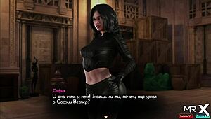 Sexy girl jerks cock in anime