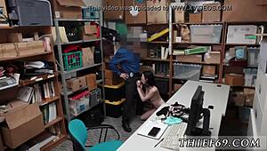 Duty bound police suspect caught crimson at store