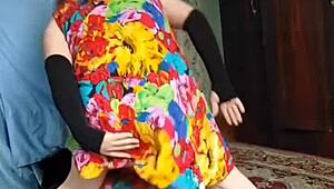 Sissy shemale shows big ass on webcam!