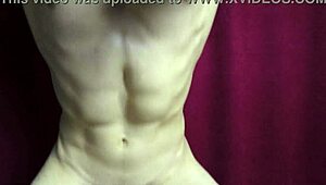 Hot Stud Trains Naked With Visible Veins For Big Cock Suck