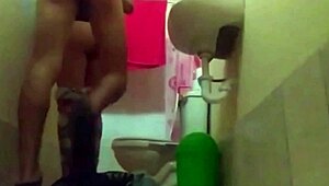 Found my sister-in-law watching porn in the bathroom, so we ended up banging hard