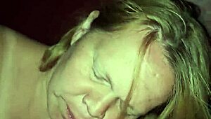 Slobbing Hard on My Cock with a Mouthful of Cum