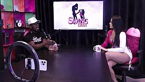 The woman reveals son's porn secret to his mother, ruining his funk career.