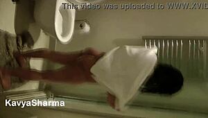 Cum Inside! Hot Wet Indian Babe Kavya Sharma Gets Bathroom Sex with Tight Pussy Couple