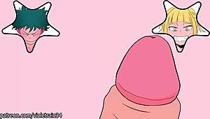 deku masturbates before fucking himiko toga in hentai scene