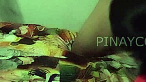 this pinay maid gives great blowjob and handjob