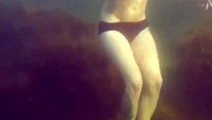 Crazy Diver Spies And Films Me Flashing Hairy Pussy In The Sea