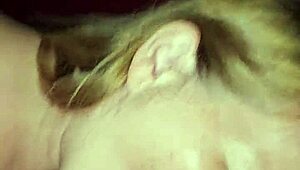 Slobbing Hard on My Cock with a Mouthful of Cum