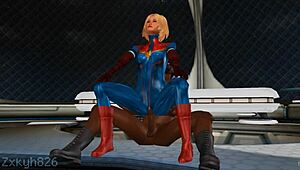 Captain Marvel's Secret Anal Mission