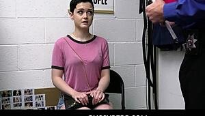 Yo, Jade Valentine stole dildo to play in garage! 😜