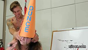 Cute girl brought to asylum for harsh treatment