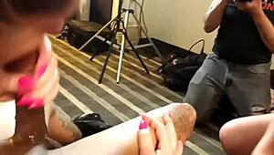 Ralph's whore in POV deepthroat group action