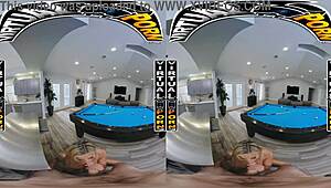 Virtual Game Of Billiards With Latin Milf Caitlin Bell