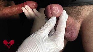Medical Urethra Exam with Sperm Sample Extraction in Close-Up View II