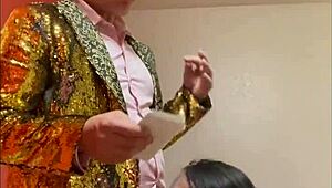 mchenry cruiser gets a blowjob as he performs standup comedy