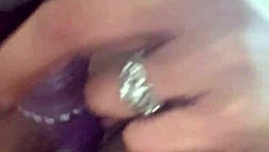 Horny Milf Toys Herself Close-Up