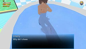 Femdom University Cherry Says, 'You're My Slave In The Bathroom'