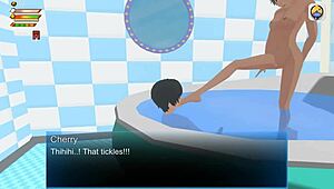 Femdom University Cherry Says, 'You're My Slave In The Bathroom'