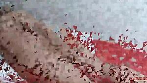 Beautiful Asian girl with long nipples fucks desi friend