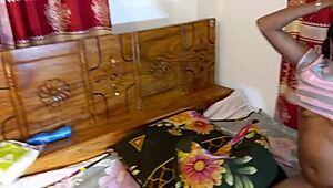 My stepsister is addicted to deep throating Bengali sex with Sumona and Manik Mia.