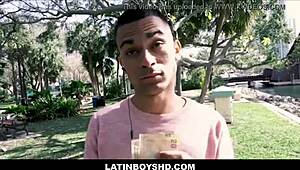 Straight latin twink gabriel leonardo fucks gay guy for cash in street pov first time