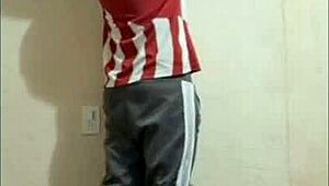 latina teen sucks bent over in tattooed oral sex