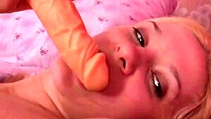 hot blonde engages in solo relaxation with toys