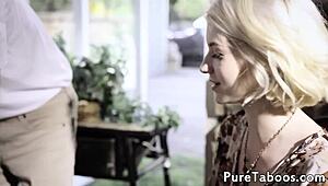 gorgeous mother-in-law milf gets fucked in taboo threesome