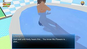 Femdom University Cherry Says, 'You're My Slave In The Bathroom'