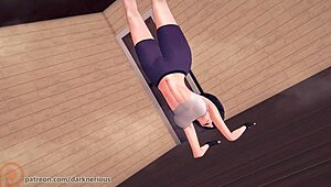 Mikasa and Eren train with intense cowgirl and doggystyle in Shingeki no Kyojin