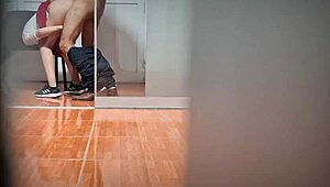 Watch this sexy secretary spy on her boss during overtime? He cums watching her!