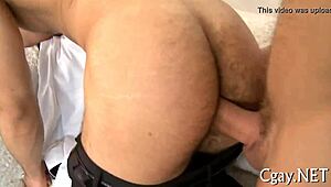 Gay hunks compete in blowjob contest sucking cocks