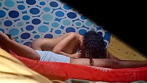 real spy cam in colombian tenant alexia bedroom voyeur action