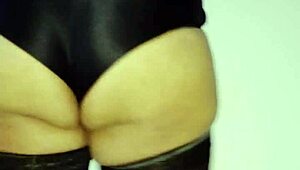 My thick backside shemale gets slammed in raw bareback action