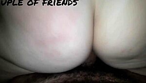 Amateur couple shares intimate moments in bed