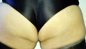 My thick backside shemale gets slammed in raw bareback action