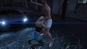 Yo, Michael in GTA 5 grabs another hooker for car action!