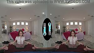 Cute Redhead with Small Tits Gets Her Tight Pussy Creamed by Monster Cock in VR Porn