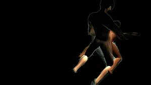 in this cartoon sex scene, i was mounted and my mind went blurry from the intense pleasure