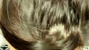 sexy latina takes facial from monster cock