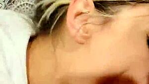 sexy latina takes facial from monster cock