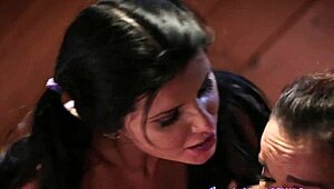 busty women practice yoga in intimate session