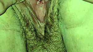 Playing with Her Pussy, Bent Over Showing Pink Inside