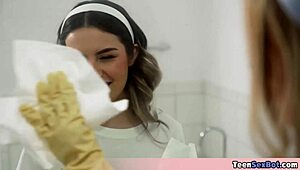 Cute Teens Skip Cleaning for My Cock Offer