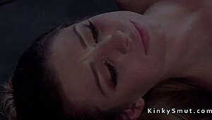 Brunette rimming and anal fucking in bondage?