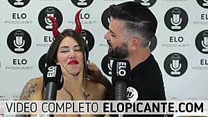 Sara blonde sucks lollipop in spicy room